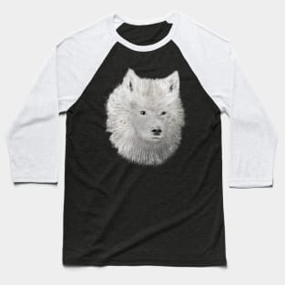 White Wolf Sketch Baseball T-Shirt